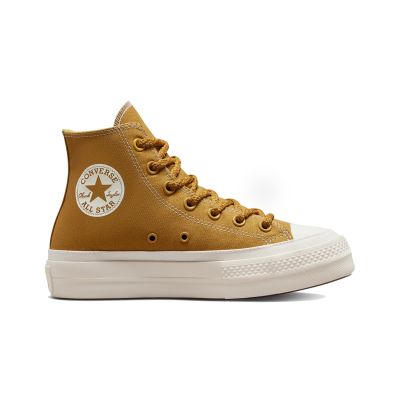 Converse Chuck Taylor All Star Lift Workwear Textiles High Top - Gul - Joggesko Converse Chuck Taylor All Star Lift Workwear Textiles High Top - Gul - Joggesko