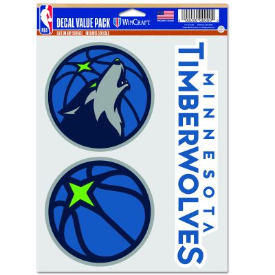 WinCraft NBA Minnesota Timberwolves Multi Use Decal - Blå - Nálepky
