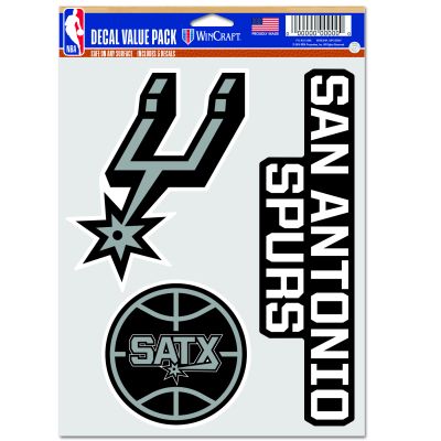 WinCraft NBA San Antonio Spurs Multi Use Decal - Svart - Nálepky