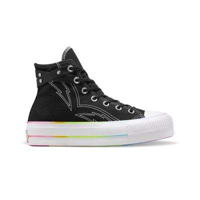 Converse Chuck Taylor All Star Lift Platform Pride - Svart - Joggesko Converse Chuck Taylor All Star Lift Platform Pride - Svart - Joggesko