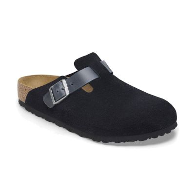 Birkenstock Boston Mixed Leather Regular Fit Blue - Blå - Sandaler Birkenstock Boston Mixed Leather Regular Fit Blue - Blå - Sandaler
