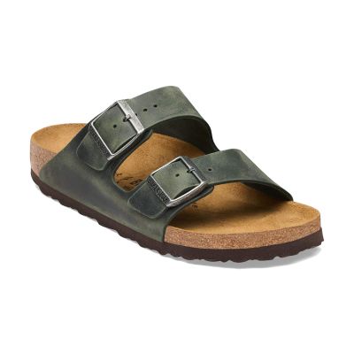 Birkenstock Arizona Oiled Leather Regular Fit Thyme - Grønn - Sandaler Birkenstock Arizona Oiled Leather Regular Fit Thyme - Grønn - Sandaler