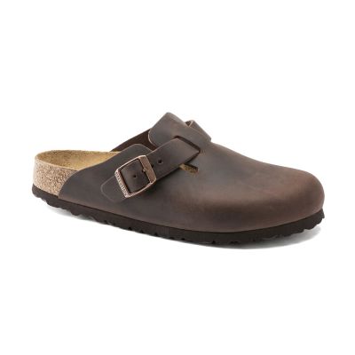 Birkenstock Boston Oiled Leather Narrow Fit Brown 860133 - Brun - Sandaler Birkenstock Boston Oiled Leather Narrow Fit Brown 860133 - Brun - Sandaler