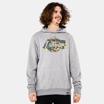 NEW ERA NBA Infill Team Logo Hoody Los Angeles Lakers Grey - Grå - Hettegenser