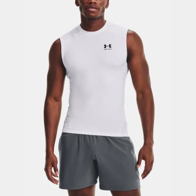 Under Armour HG Armour Comp SL White - Hvit - Kompresjon singlet Under Armour HG Armour Comp SL White - Hvit - Kompresjon singlet