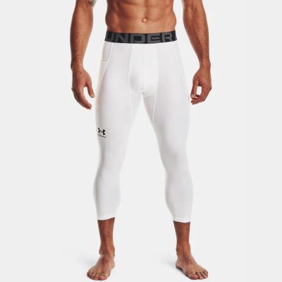 Under Armour HG Armour 3/4 Legging White - Hvit - Kompresjonsleggings Under Armour HG Armour 3/4 Legging White - Hvit - Kompresjonsleggings