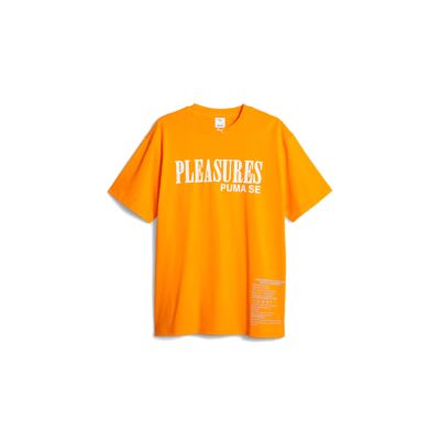 Puma x PLEASURES Typo Tee - Oransje - Kortermet T-skjorte Puma x PLEASURES Typo Tee - Oransje - Kortermet T-skjorte