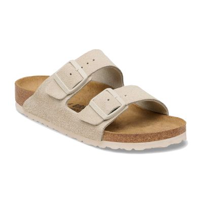 Birkenstock Arizona Suede Leather Narrow Fit Oyster - Brun - Sandaler Birkenstock Arizona Suede Leather Narrow Fit Oyster - Brun - Sandaler
