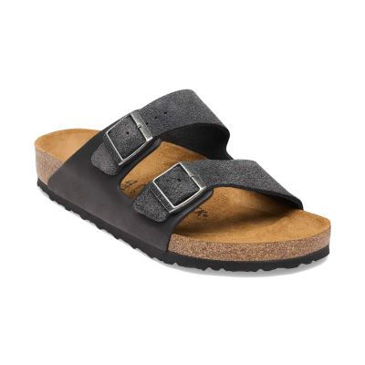 Birkenstock Arizona Mixed Leather Regular Fit Charcoal - Svart - Sandaler Birkenstock Arizona Mixed Leather Regular Fit Charcoal - Svart - Sandaler