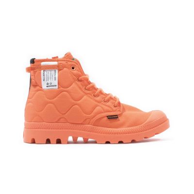 Palladium Pampa Re-Quilted Firecraker - Oransje - Joggesko