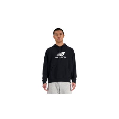 New Balance Sport Essentials French Terry Logo Hoodie Black Bk - Svart - Hettegenser New Balance Sport Essentials French Terry Logo Hoodie Black Bk - Svart - Hettegenser