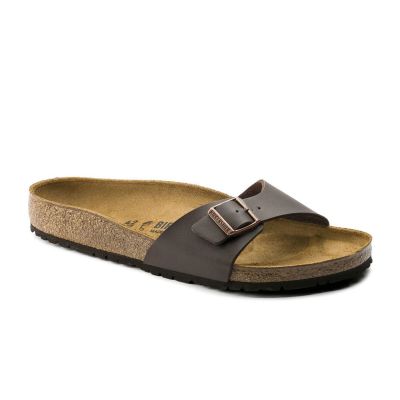 Birkenstock Madrid BS Dark Brown Narrow Fit - Brun - Sandaler Birkenstock Madrid BS Dark Brown Narrow Fit - Brun - Sandaler