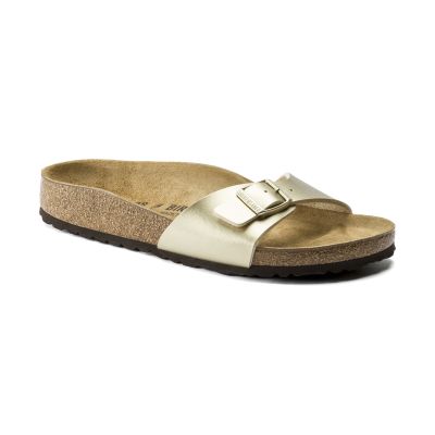 Birkenstock Madrid Birko-Flor Gold Regular Fit - Gul - Sandaler Birkenstock Madrid Birko-Flor Gold Regular Fit - Gul - Sandaler