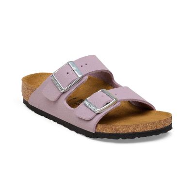 Birkenstock Arizona Birkibuc Narrow Fit Faded Purple - Lilla - Sandaler Birkenstock Arizona Birkibuc Narrow Fit Faded Purple - Lilla - Sandaler