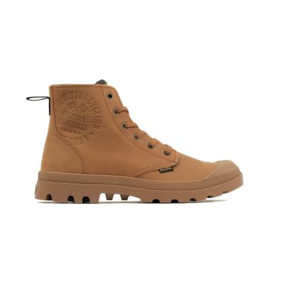 Palladium Pampa Continental Leather Royal Entfield - Brun - Joggesko