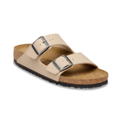 Birkenstock Arizona Birko-Flor Narrow Fit Sandcastle - Brun - Sandaler Birkenstock Arizona Birko-Flor Narrow Fit Sandcastle - Brun - Sandaler