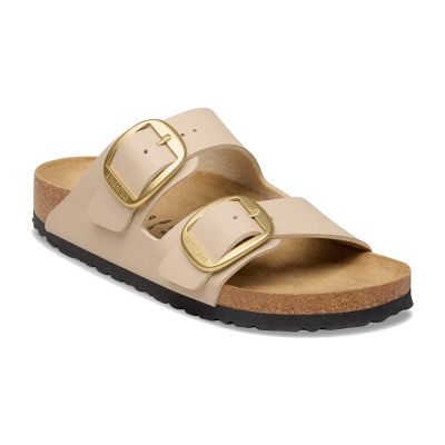 Birkenstock Arizona Big Buckle Birko-Flor Narrow Sandcastle - Brun - Sandaler Birkenstock Arizona Big Buckle Birko-Flor Narrow Sandcastle - Brun - Sandaler