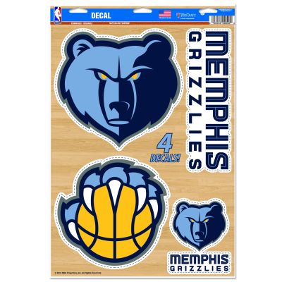 WinCraft NBA 11x17 Memphis Grizzlies Multi-Use Decal - Blå - Nálepky