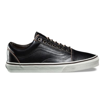 Vans Old Skool All Black Leather - Svart - Joggesko