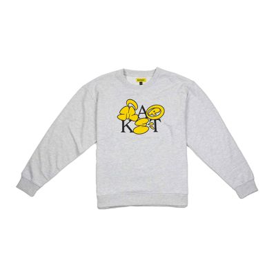 Market Bubble Letter Crewneck Sweatshirt - Grå - Hettegenser