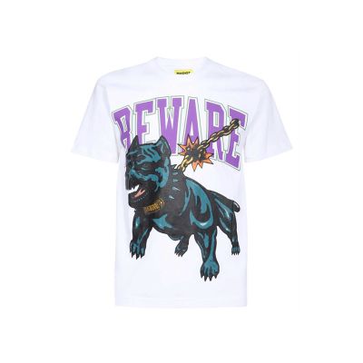 Market Beware Dog Washed Tee White - Hvit - Kortermet T-skjorte Market Beware Dog Washed Tee White - Hvit - Kortermet T-skjorte
