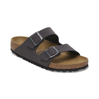 Birkenstock Arizona Birko-Flor Birkibuc Regular Fit Grey - Grå - Sandaler Birkenstock Arizona Birko-Flor Birkibuc Regular Fit Grey - Grå - Sandaler