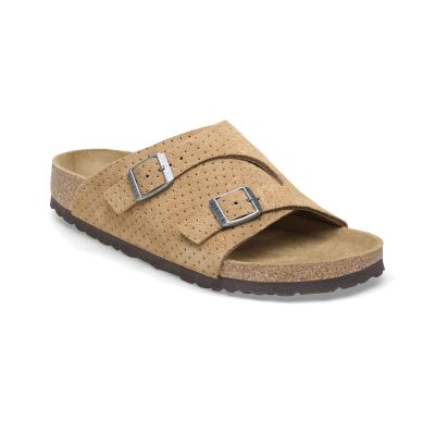 Birkenstock Zürich Suede Embossed Regular Fit Light Brown - Brun - Sandaler Birkenstock Zürich Suede Embossed Regular Fit Light Brown - Brun - Sandaler