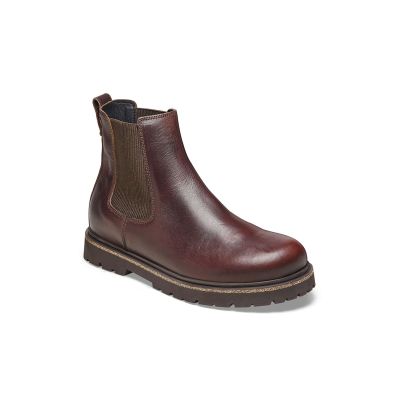 Birkenstock Highwood Slip On Leather Narrow Fit - Brun - Joggesko Birkenstock Highwood Slip On Leather Narrow Fit - Brun - Joggesko