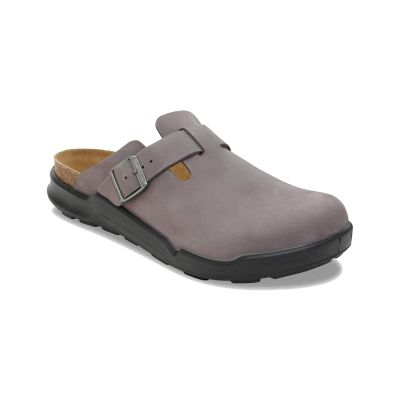 Birkenstock Boston Crosstown Oiled Leather Regular Fit Iron - Grå - Sandaler Birkenstock Boston Crosstown Oiled Leather Regular Fit Iron - Grå - Sandaler