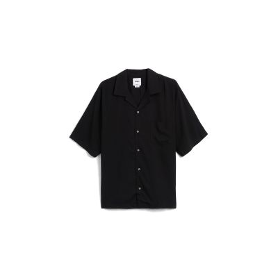 Vans LX Premium Camp Collar Woven Short Shirt - Svart - Kortermet T-skjorte Vans LX Premium Camp Collar Woven Short Shirt - Svart - Kortermet T-skjorte