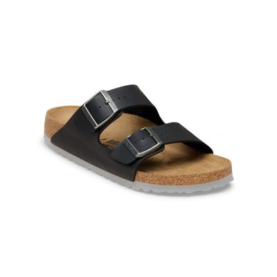 Birkenstock Arizona Birko-Flor Narrow Fit Black Light Gray - Svart - Sandaler Birkenstock Arizona Birko-Flor Narrow Fit Black Light Gray - Svart - Sandaler