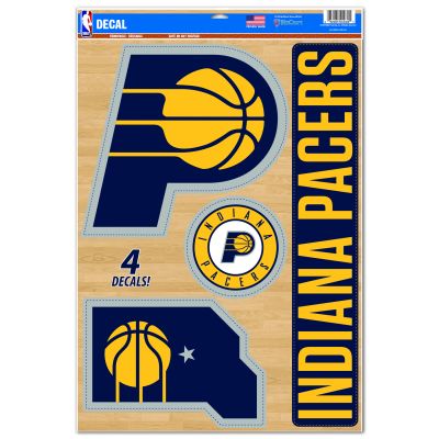 WinCraft NBA 11x17 Indiana Pacers Multi-Use Decal - Svart - Nálepky