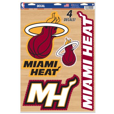 WinCraft NBA 11x17  Miami Heat Multi-Use Decal - rød - Nálepky