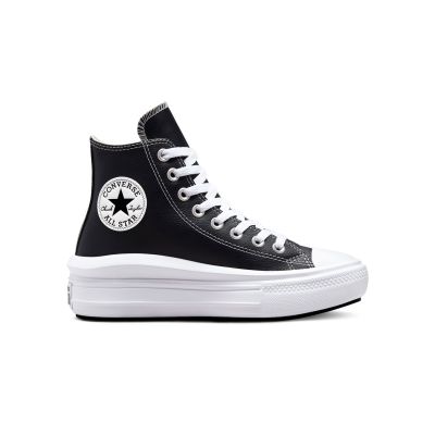 Converse Chuck Taylor All Star Move Platform Leather - Svart - Joggesko Converse Chuck Taylor All Star Move Platform Leather - Svart - Joggesko