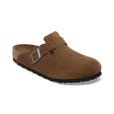Birkenstock Boston Soft Footbed Suede Leather Regular Fit Brown - Brun - Sandaler Birkenstock Boston Soft Footbed Suede Leather Regular Fit Brown - Brun - Sandaler