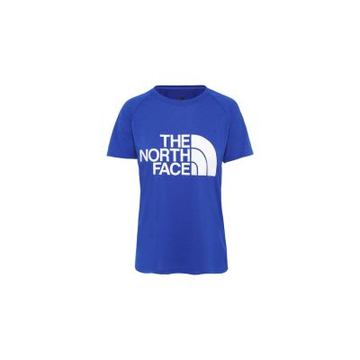 The North Face W Graphic Play Hard slim Fit Tee - Blå - Kortermet T-skjorte The North Face W Graphic Play Hard slim Fit Tee - Blå - Kortermet T-skjorte