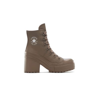 Converse Chuck 70 De Luxe Heel Platform Leather - Brun - Joggesko Converse Chuck 70 De Luxe Heel Platform Leather - Brun - Joggesko