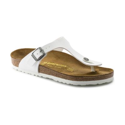 Birkenstock Gizeh Birko-Flor Regular Fit White - Hvit - Sandaler Birkenstock Gizeh Birko-Flor Regular Fit White - Hvit - Sandaler