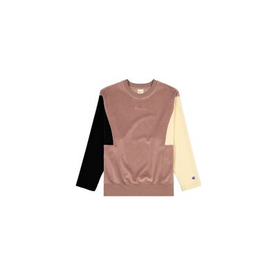 Champion Velour Colour Block Sweatshirt - Flerfarget - Hettegenser Champion Velour Colour Block Sweatshirt - Flerfarget - Hettegenser