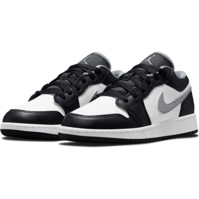 Air Jordan 1 Low "Black Medium Grey" (GS) - Svart - Joggesko