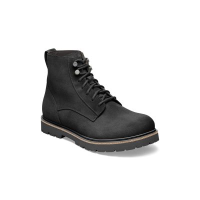 Birkenstock Highwood Lace Mid Men Suede Leather Narrow Fit Black - Svart - Joggesko Birkenstock Highwood Lace Mid Men Suede Leather Narrow Fit Black - Svart - Joggesko