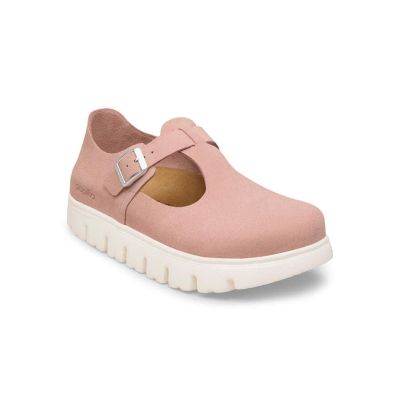 Birkenstock Paris Chunky Suede Leather Narrow Fit Pink Clay - Rosa - Sandaler Birkenstock Paris Chunky Suede Leather Narrow Fit Pink Clay - Rosa - Sandaler