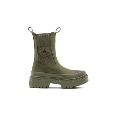 Converse Chuck Taylor All Star Lugged Heel Chelsea Boot Mono Suede - Grønn - Joggesko Converse Chuck Taylor All Star Lugged Heel Chelsea Boot Mono Suede - Grønn - Joggesko