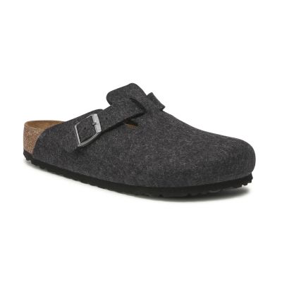 Birkenstock Boston Wool Felt Narrow Fit Grey - Grå - Sandaler Birkenstock Boston Wool Felt Narrow Fit Grey - Grå - Sandaler
