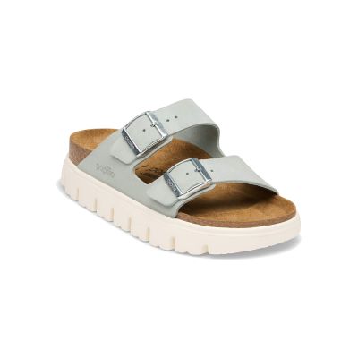Birkenstock Arizona Chunky Suede Leather Narrow Pure Sage - Grå - Sandaler Birkenstock Arizona Chunky Suede Leather Narrow Pure Sage - Grå - Sandaler