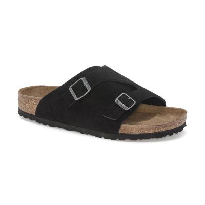 Birkenstock Zürich Suede Leather Regular Fit Black - Svart - Sandaler Birkenstock Zürich Suede Leather Regular Fit Black - Svart - Sandaler
