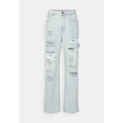 Karl Kani Retro Baggy Workwear Heavy Distressed Denim bleached blue - Blå - Bukser