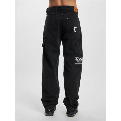 Karl Kani Retro Baggy Workwear Denim vintage black - Svart - Bukser