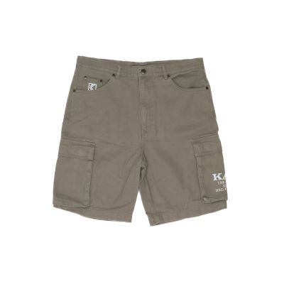 Karl Kani Retro Washed Cargo Shorts Military Green - Grønn - Shorts