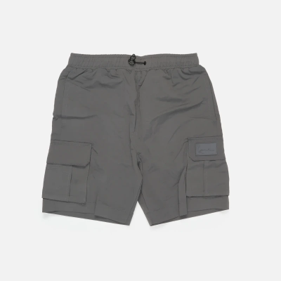 Karl Kani Rubber Signature Cargo Shorts Anthracite - Grå - Shorts